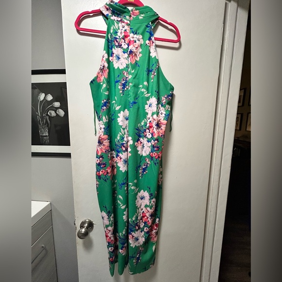 NWOT London Times Midi Tropical Dress - Picture 2 of 3